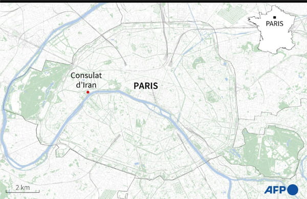 A man arrested and taken into police custody after entering the Iranian consulate in Paris