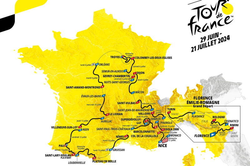 Tour de France 2024: hard blow for Vingegaard! List of entrants, map and all detailed stages