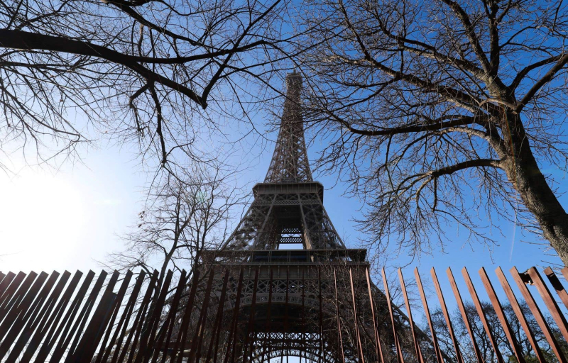 The Eiffel Tower closed for a day due to a strike