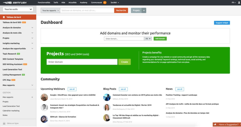 Semrush: review, test and tutorial of this SEO and SEA software