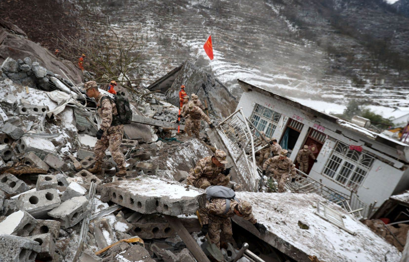 “Race against time” to find survivors after landslide in China