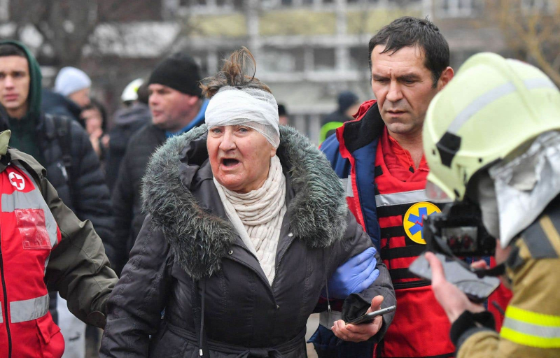 At least five dead in “massive” Russian attack on Ukraine