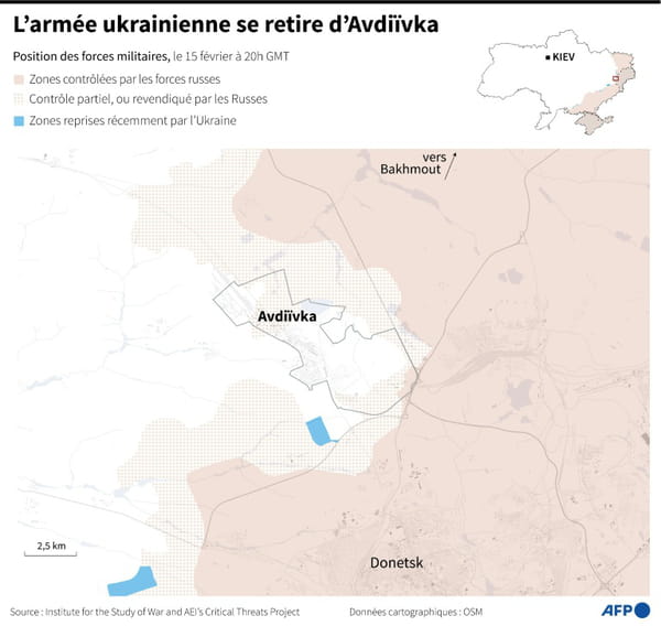 The Russian army continues its offensive beyond Avdiivka, according to kyiv