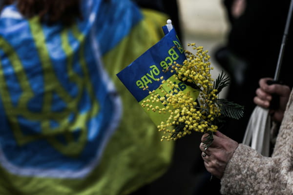 Pro-Ukraine protests in Europe after two years of war