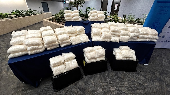 Record seizure of 406 kg of methamphetamine at the Manitoba border