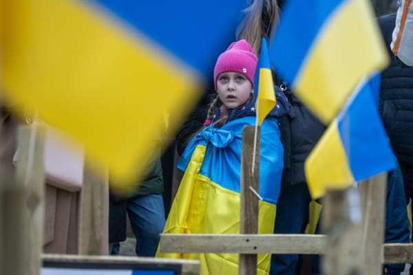 Pro-Ukraine protests in Europe after two years of war