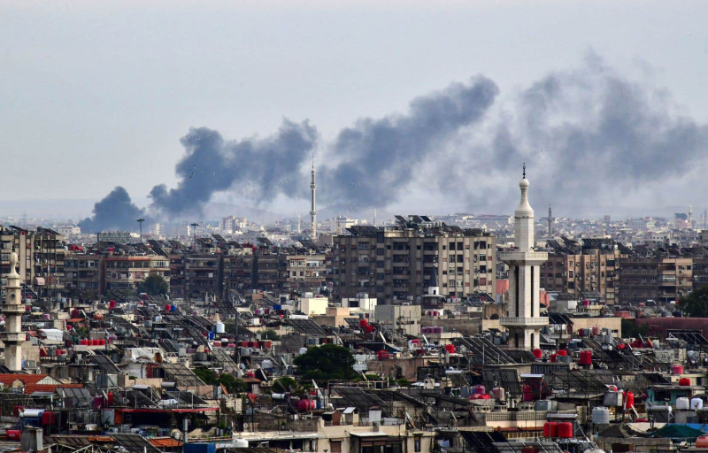 Five dead including three civilians in Israeli strikes on Syria