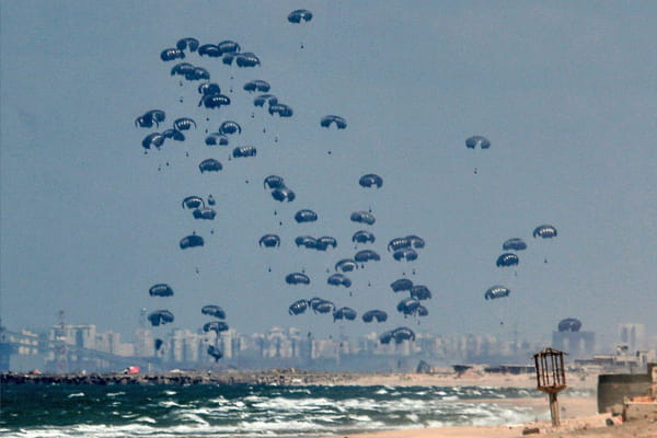 The United States will continue to parachute aid into Gaza