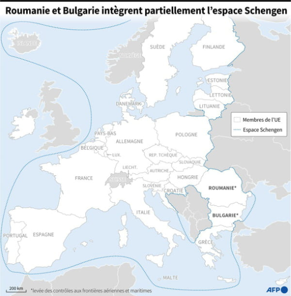 Bulgaria and Romania, one foot in the Schengen area