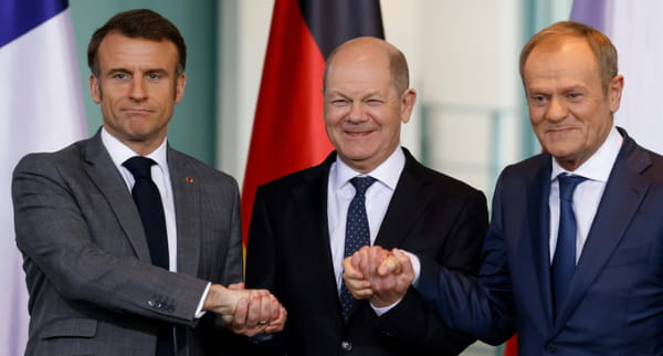 In Berlin, Macron and Scholz say they are “united” on Ukraine after high tensions