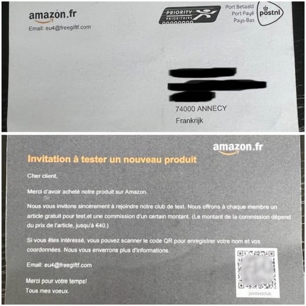 The gendarmerie warns of a new scam involving “Amazon” items