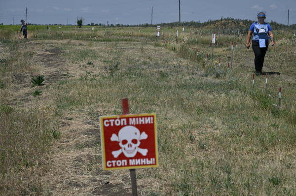 In Ukraine, women take over mine clearance