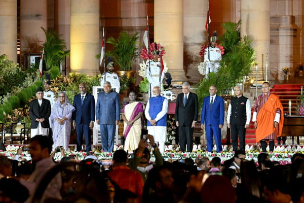 India: Narendra Modi was sworn in for a third term, surrounded by his allies
