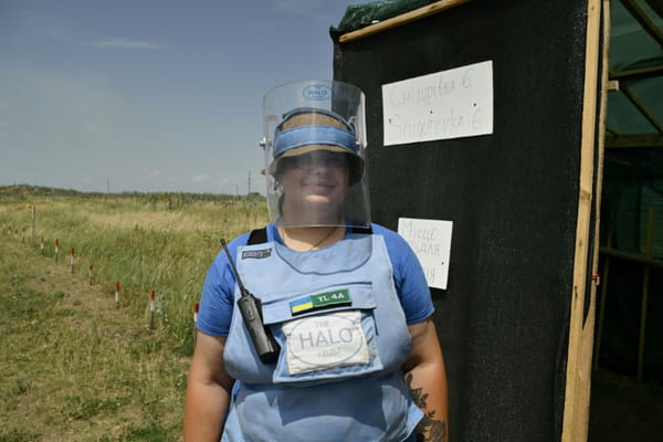 In Ukraine, women take over mine clearance