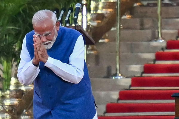India: Narendra Modi was sworn in for a third term, surrounded by his allies
