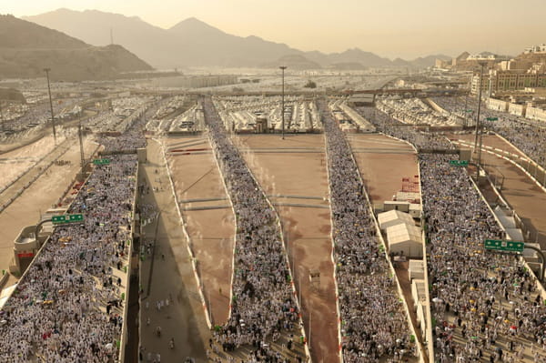 Last major stage of the pilgrimage to Mecca, on the first day of Eid