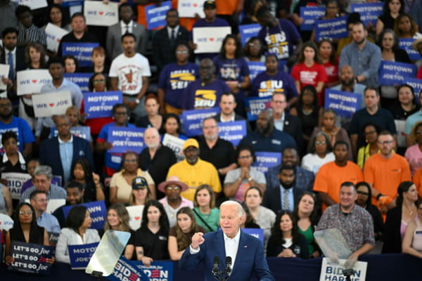 Back on the campaign trail, Biden defends his candidacy despite criticism