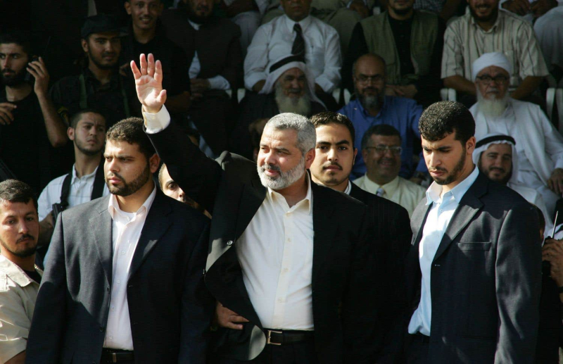 Ismail Haniyeh, political leader of Hamas and former prime minister of the Palestinian Authority