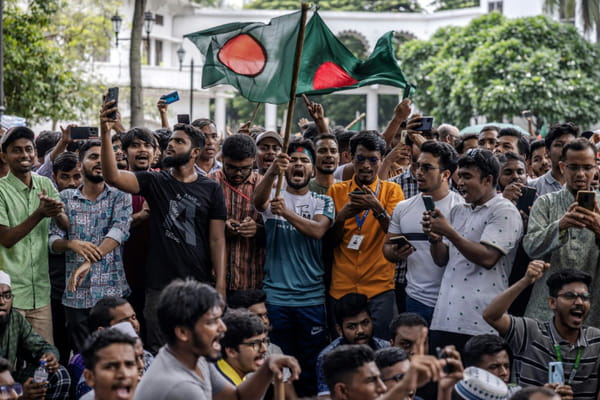 Bangladesh: Son of ousted PM warns of &#39;mob rule&#39;