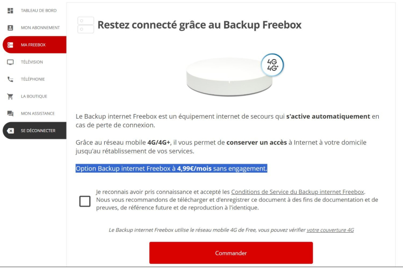 What is Backup Freebox, the new offer discreetly launched by Free ?