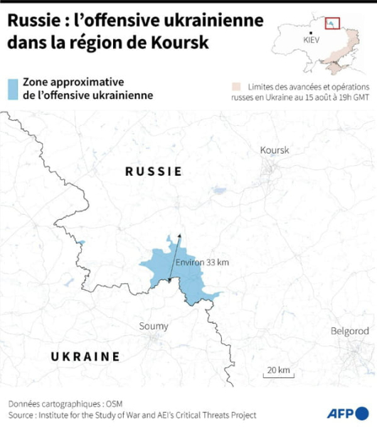 Ukraine says it is "strengthening" its positions in Russia&#39;s Kursk region