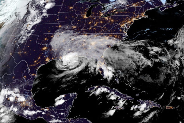 Tropical Storm Francine Moves Across Southern United States