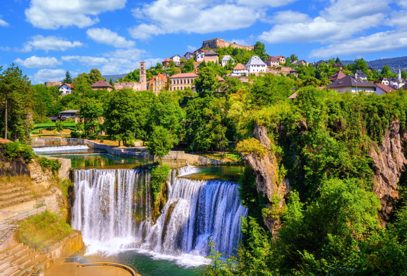 This small town is unknown to tourists, its waterfalls are among the most beautiful in Europe.