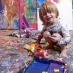 Germany: Laurent, 3 years old and already a successful painter