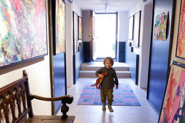 Germany: Laurent, 3 years old and already a successful painter