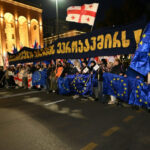 Georgia: Tens of thousands of pro-European protesters in Tbilisi ahead of parliamentary elections