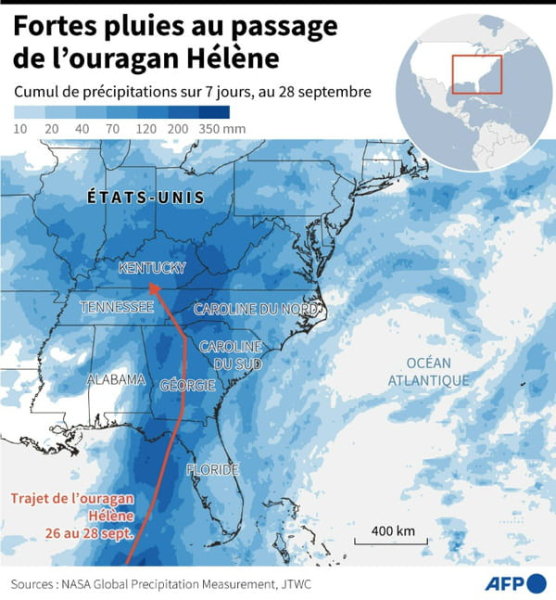 Hurricane Helene: Army reinforcements, Biden and Harris in three affected states