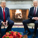 Trump, triumphant, received at the White House by Biden