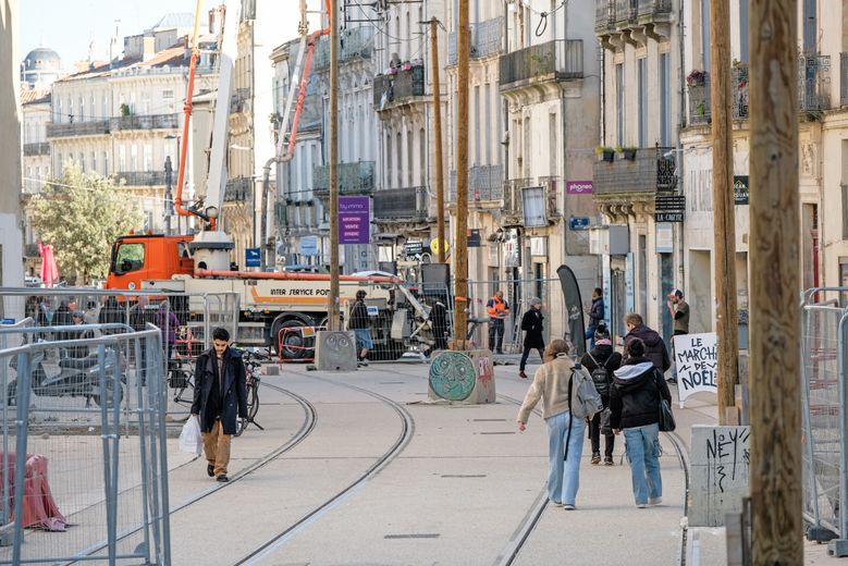 FILE. Line 5 works: laying the rails, running tests... what remains to be done one year before the tramway is put into service in Montpellier