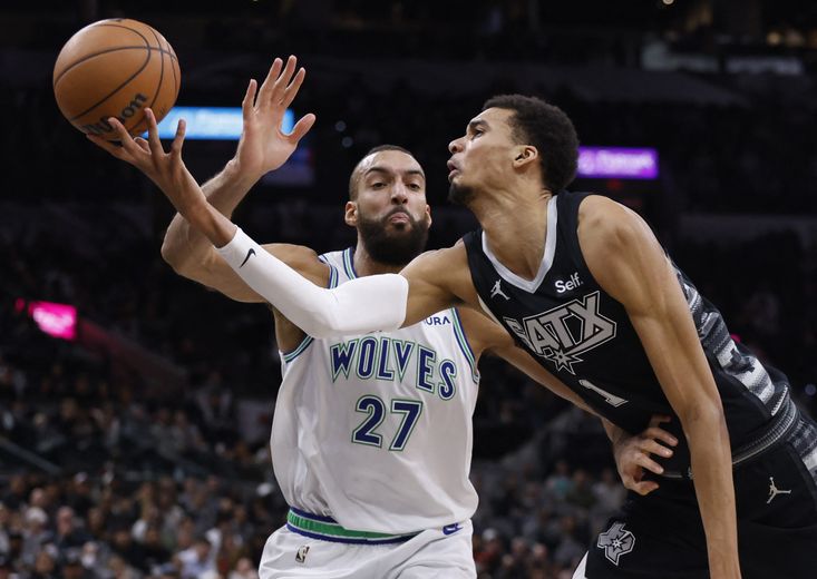 NBA: Wembanyama&#39;s Spurs outclassed in their home arena by Gobert&#39;s Timberwolves