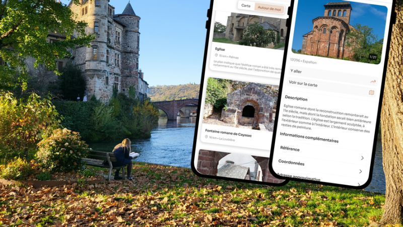 "Heritage Map", the new application made in Aveyron, ideal for (re)discovering monuments throughout France