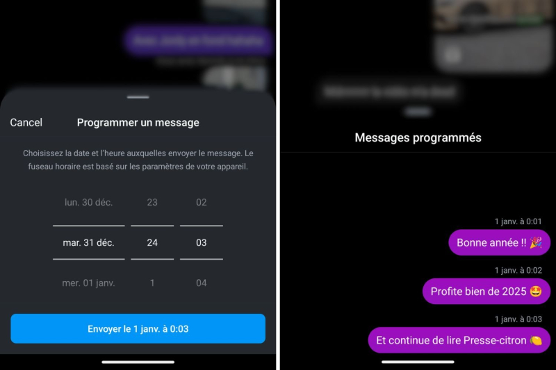 Comment programmer vos messages de bonne année sur Instagram