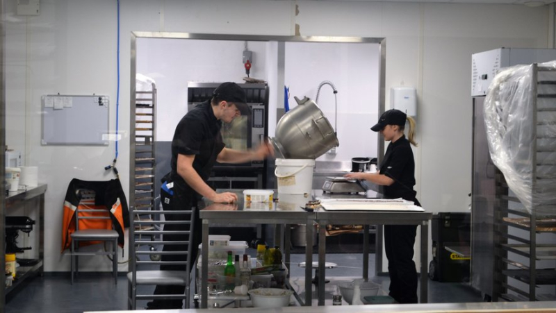 Young artisan Geoffrey Gil gave us a behind-the-scenes look at the production of festive chocolates in his new laboratory