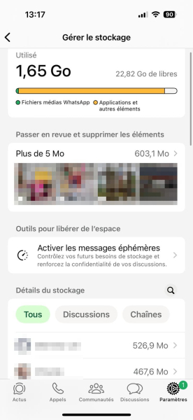 La mémoire de votre iPhone est saturée ? Voilà comment retrouver de l'espace de stockage