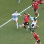 VIDEO. Kick to follow, chistera falling then decisive foot pass: the exceptional number of Serin for a magnificent try of Toulon