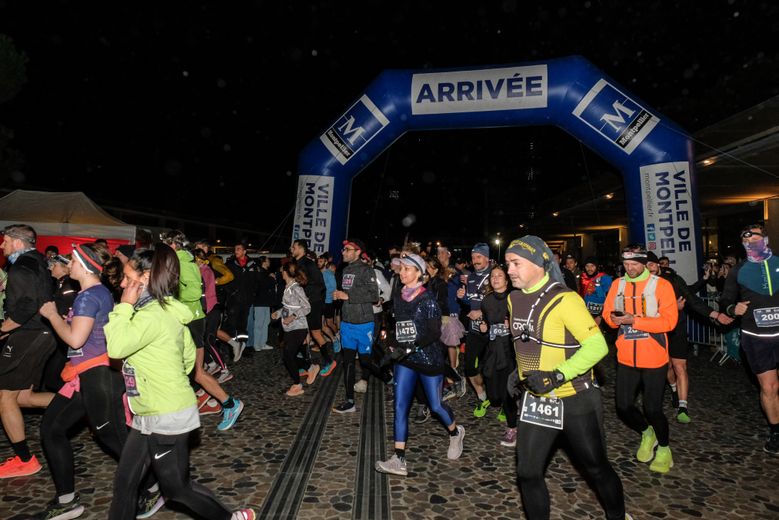 4,222 night runners with short and long strides for the Montpellier Urban Trail