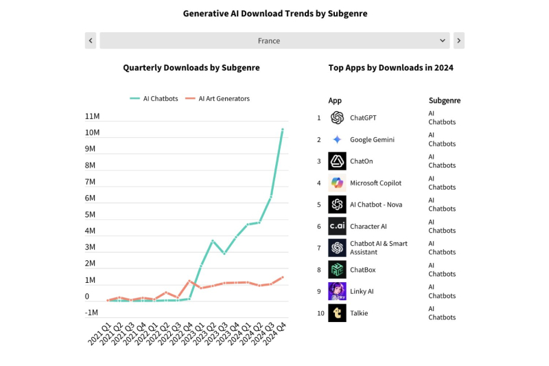 Despite the storms, TikTok stands out as the most downloaded app in France