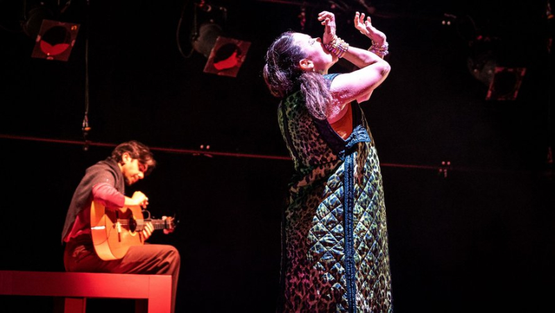 Rocío Molina at the Flamenco Festival of Nîmes, self-portrait with three guitars