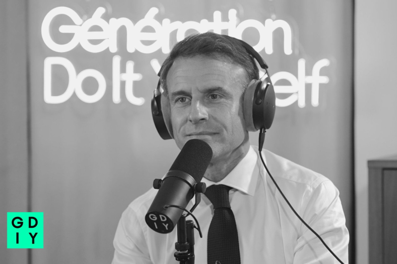 What is Génération Do It Yourself, the first podcast to host a President of the Republic ?