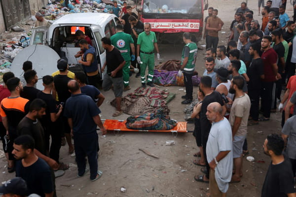 More than 90 dead in Israeli raid on Gaza school, rescuers say